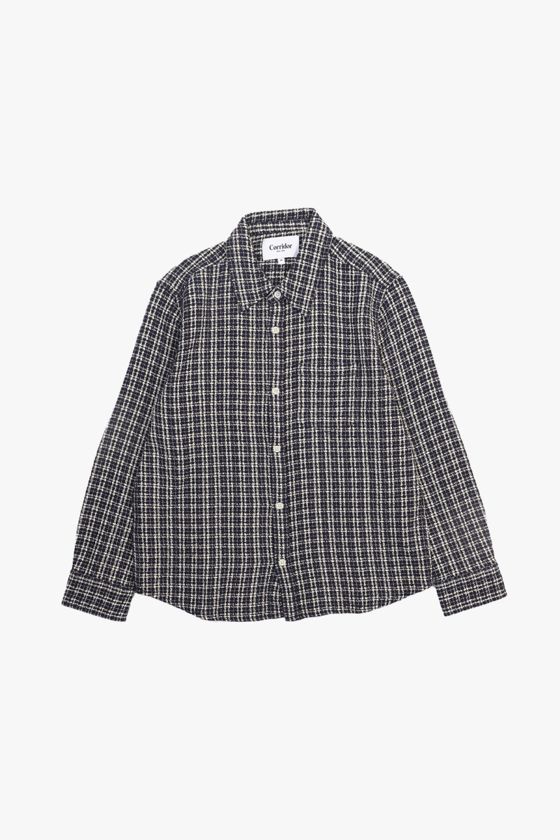 Reverse tweed snow check Blue