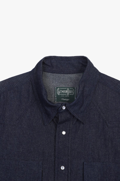 Gitman Dark denim shirt Indigo - GRADUATE STORE