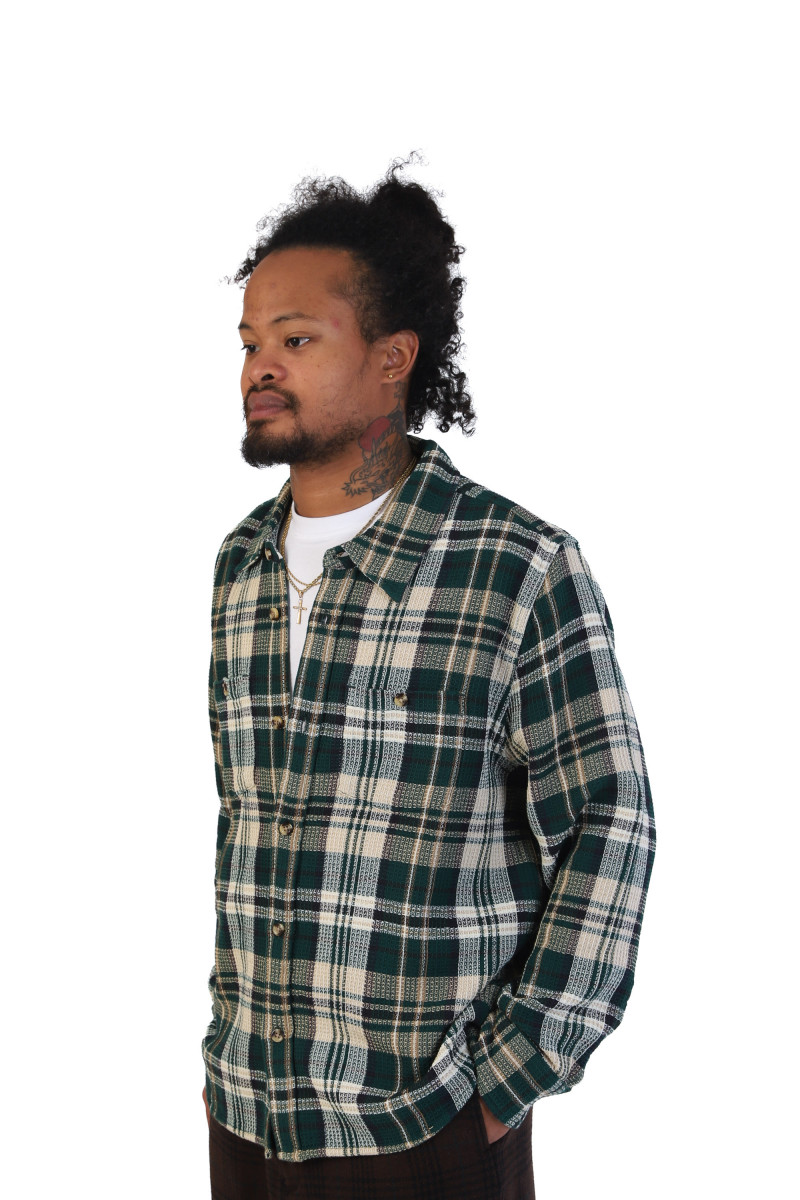 Glen falls waffle madras ls Green