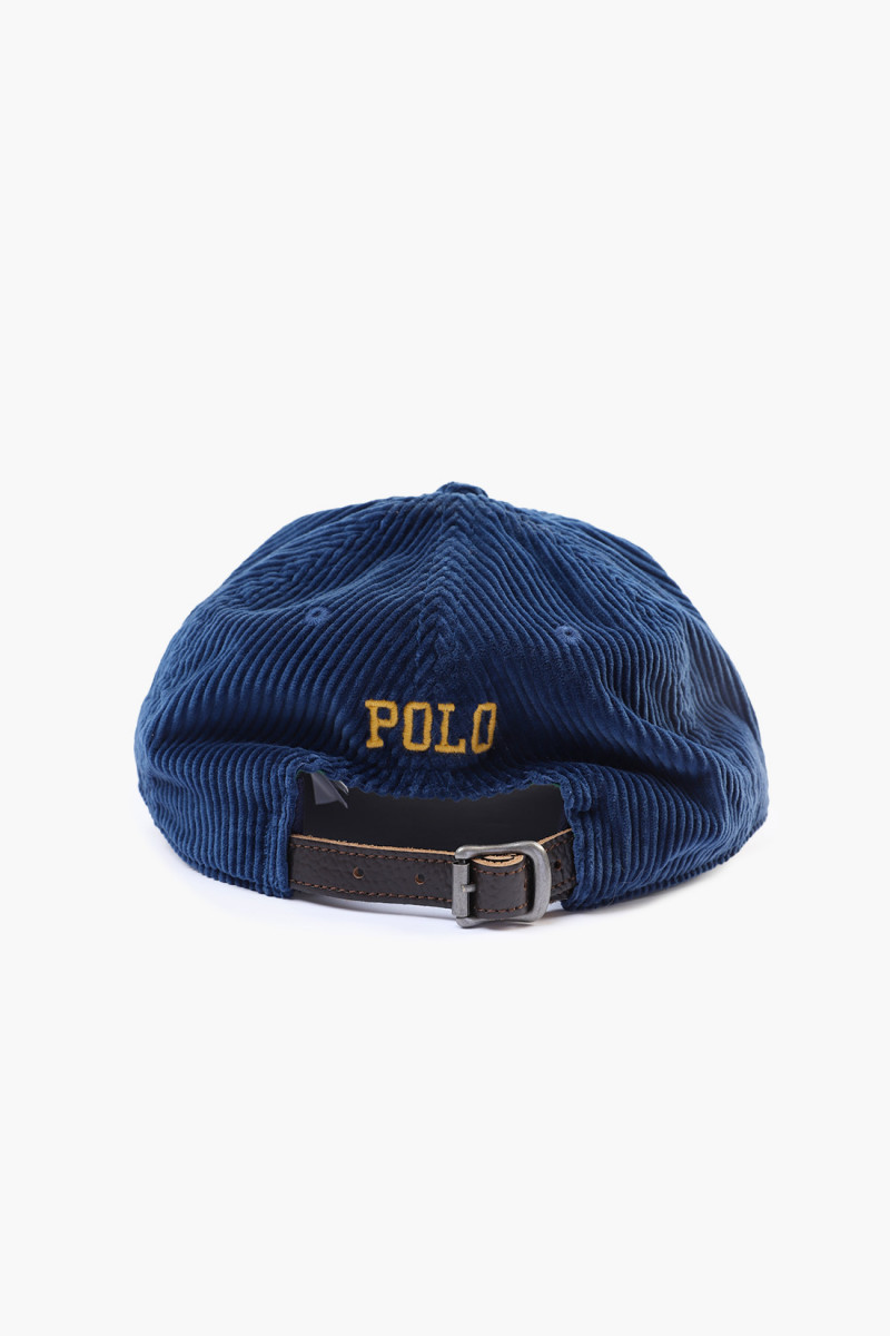 Embroidered corduroy ball cap American royal x