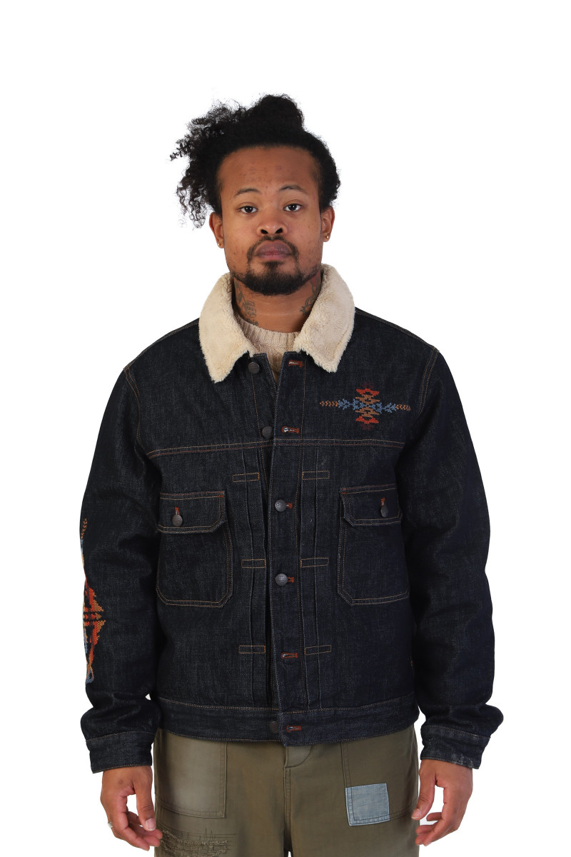 Needlework type ii jacket Indigo