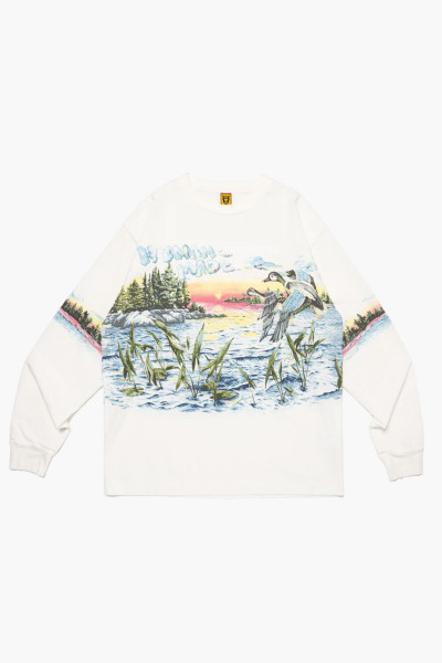 Graphic l/s t-shirt White