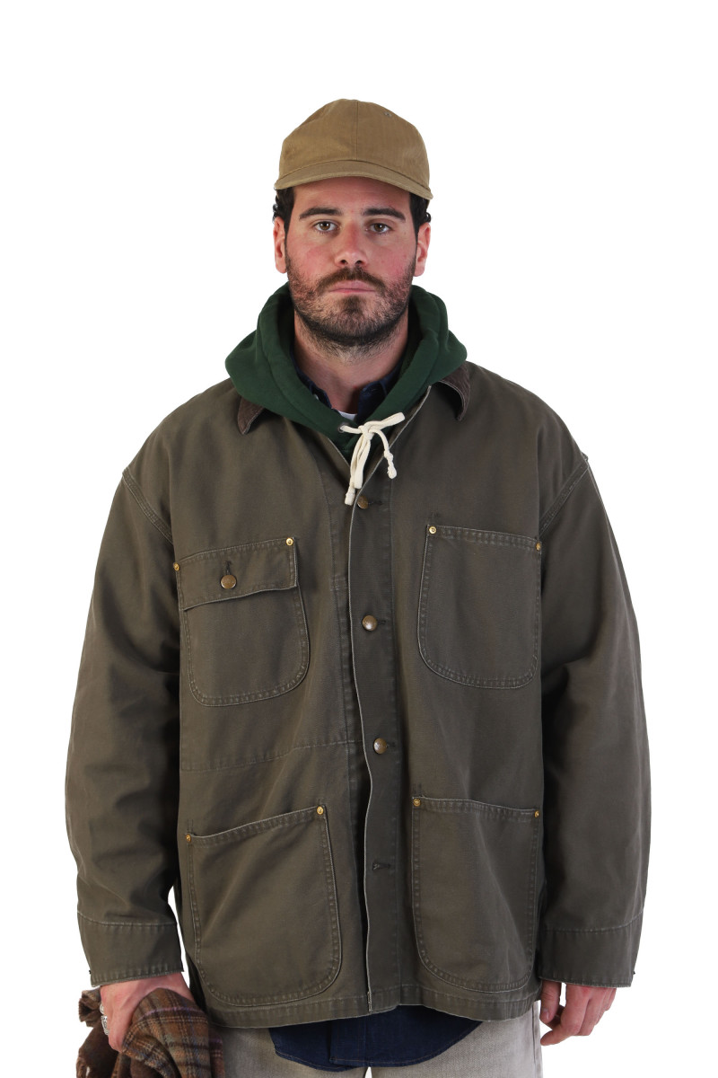 Relax fit coverall Army green