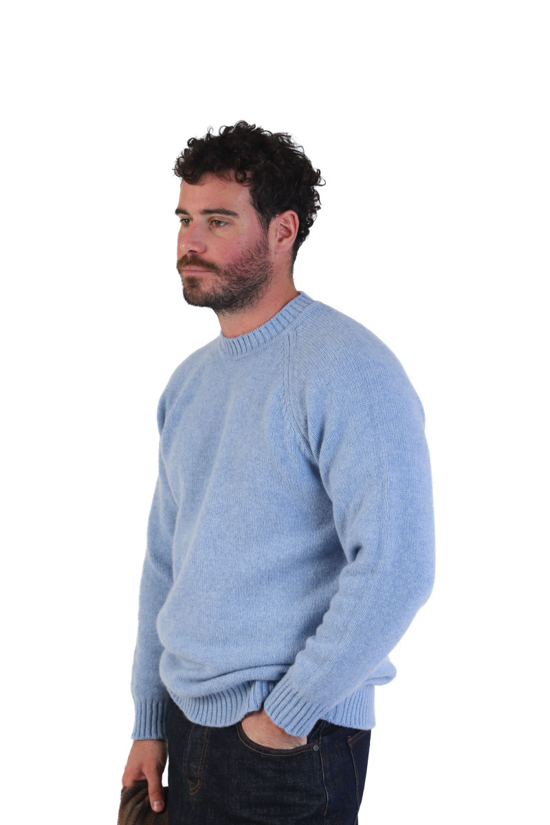 Lowther 47097 raglan sweater Glacier