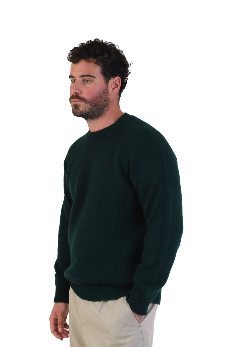 Lowther 47097 raglan sweater Tnt green