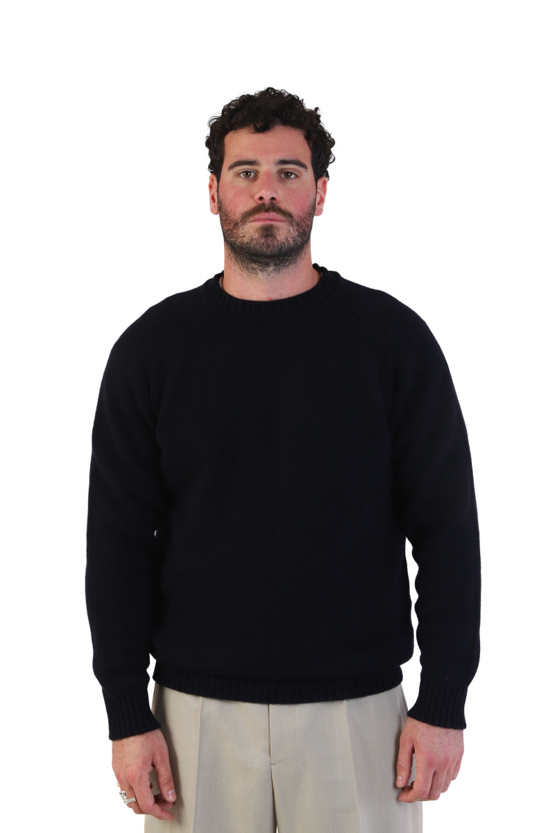 Lowther 47097 raglan sweater Navy