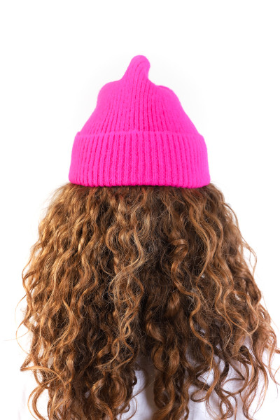 Kids fluro hat Neon pink