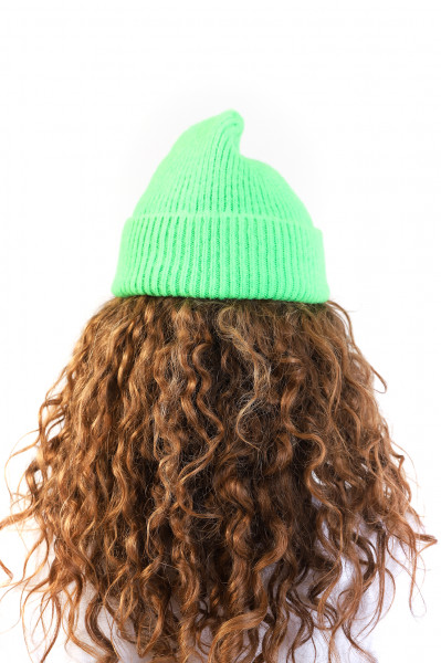 Kids fluro hat Neon green