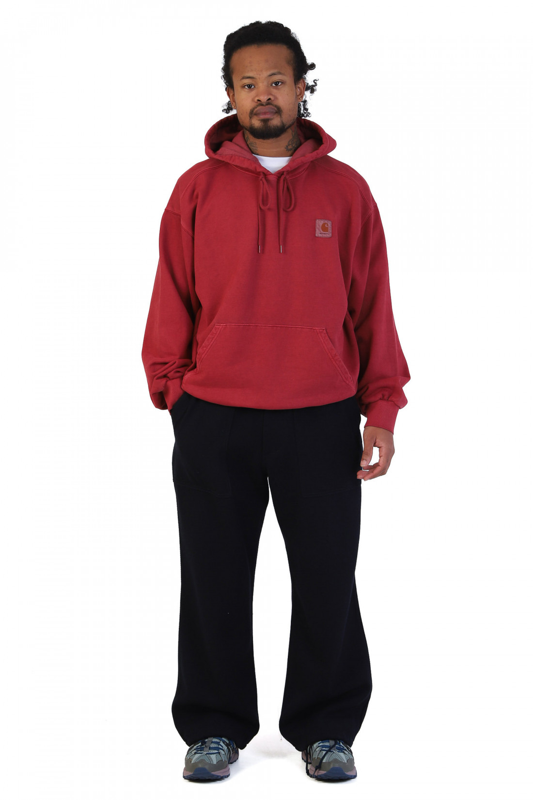 Hooded vista sweat Scarlet