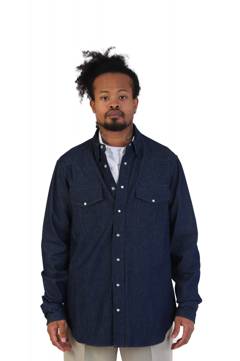 Dark denim shirt Indigo