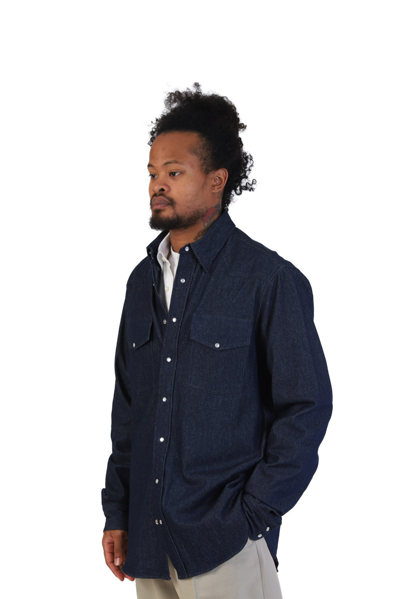 Dark denim shirt Indigo