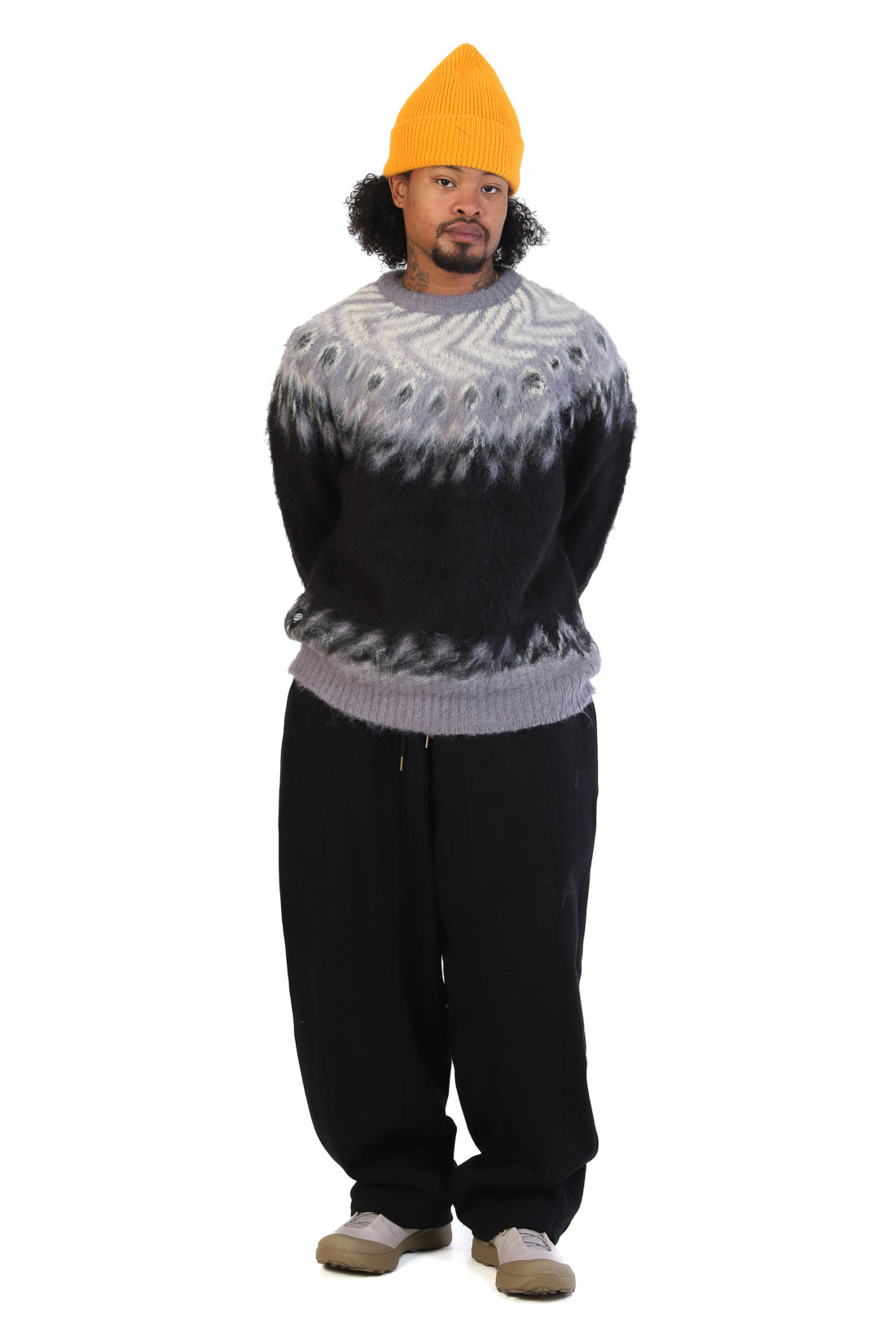 Nobori sweat pants Black