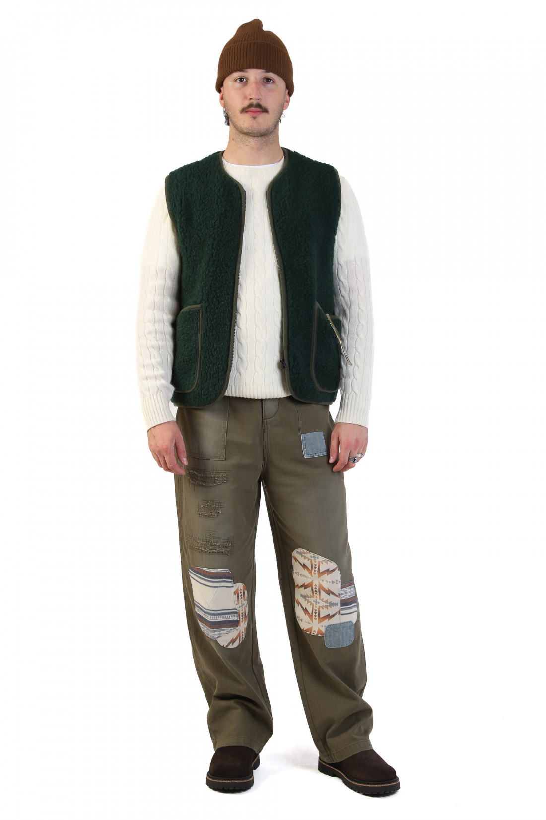 Pepitko vest Dark green