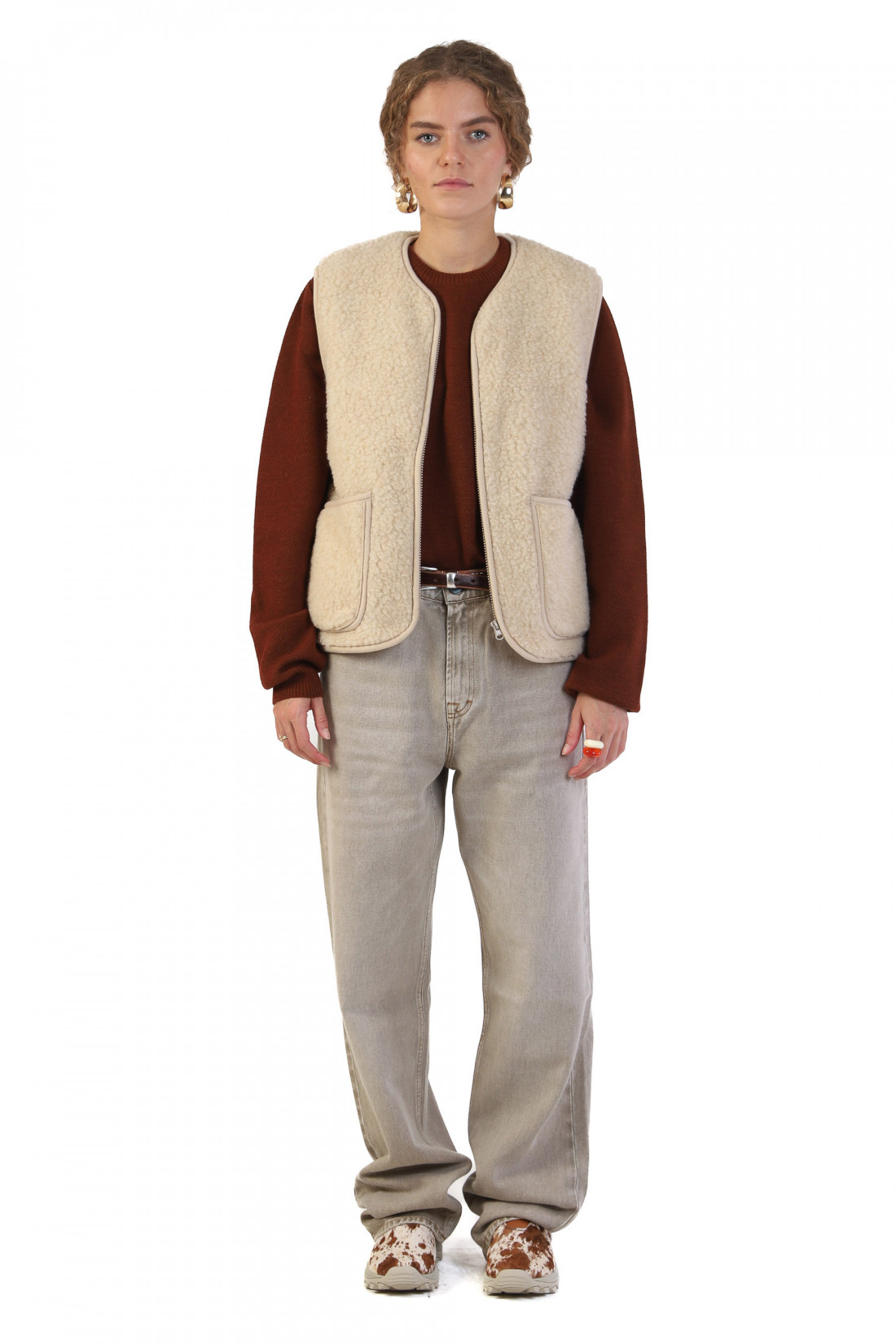 Pepitko vest Beige