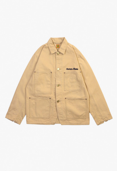 Human made Washed duck coverall jacket Beige - GRADUATE STORE