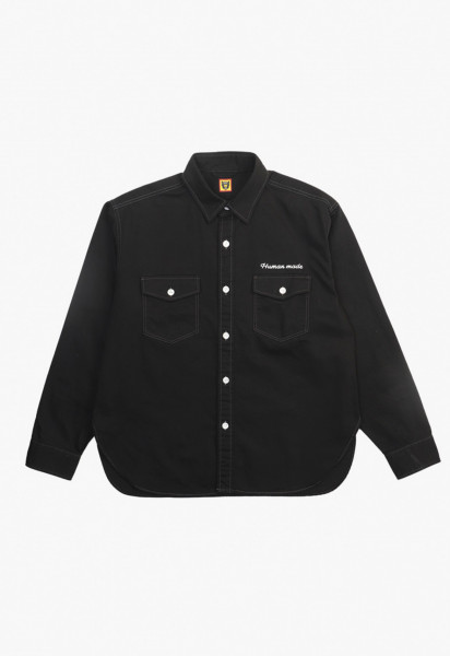 Human made Cotton twill shirt Black - GRADUATE STORE