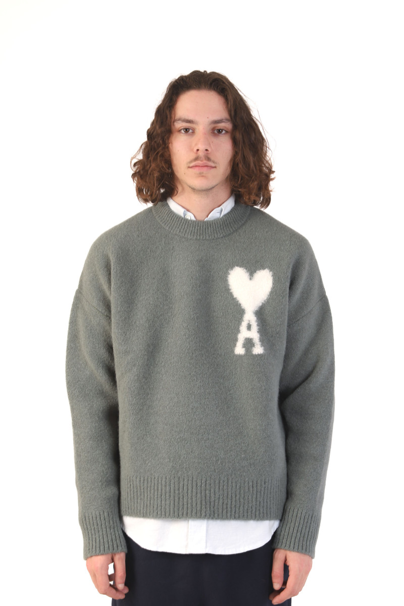 Pull col rond ami de coeur Antique clay