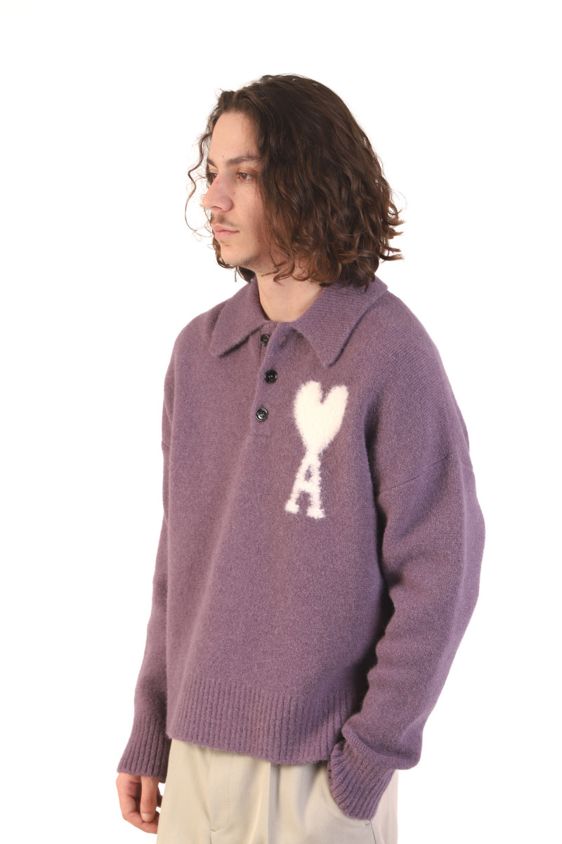 Polo ami de coeur ecru Lilac