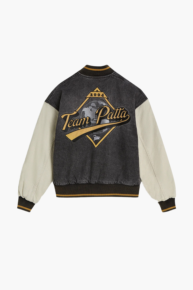 Patta homerun denim varsity Black