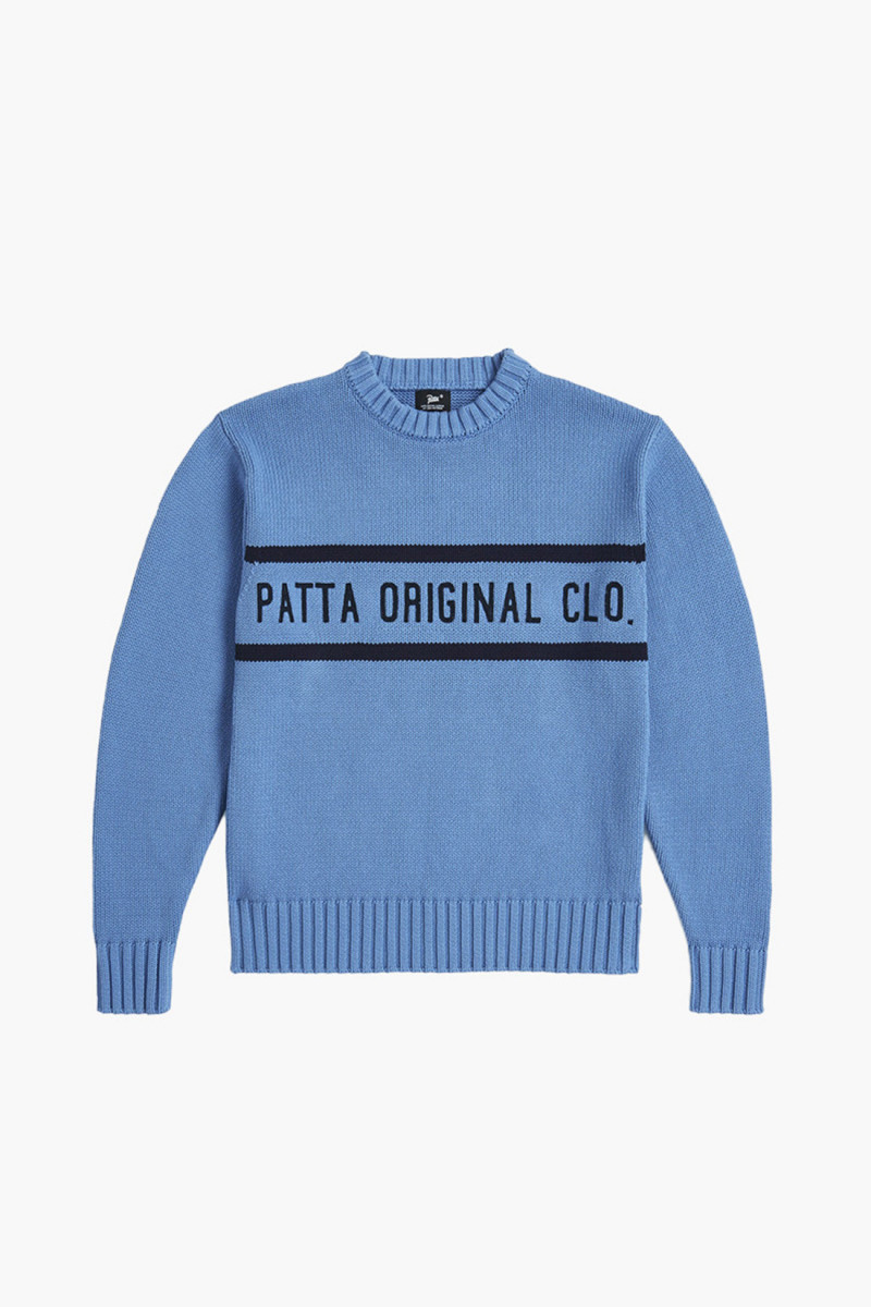 Patta og clothing knitted jump Dusty blue