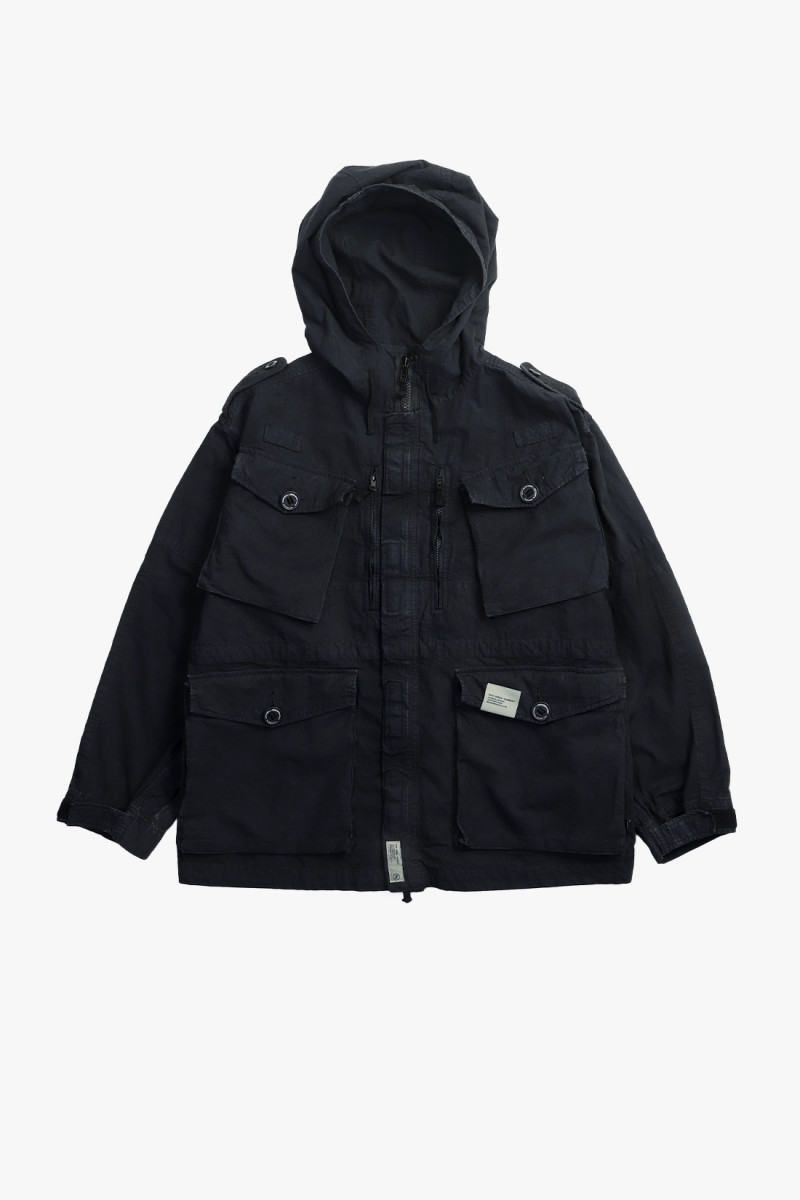 Ripstop smock jacket Black