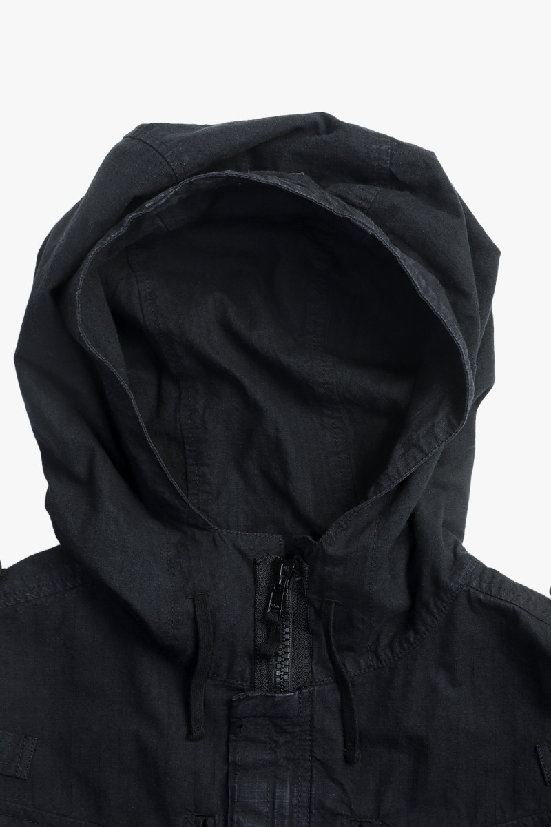 Ripstop smock jacket Black