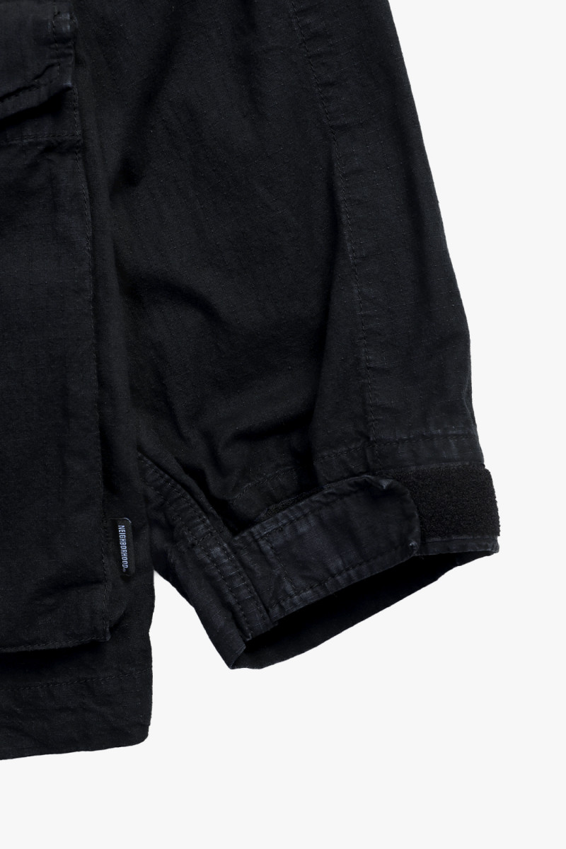 Ripstop smock jacket Black