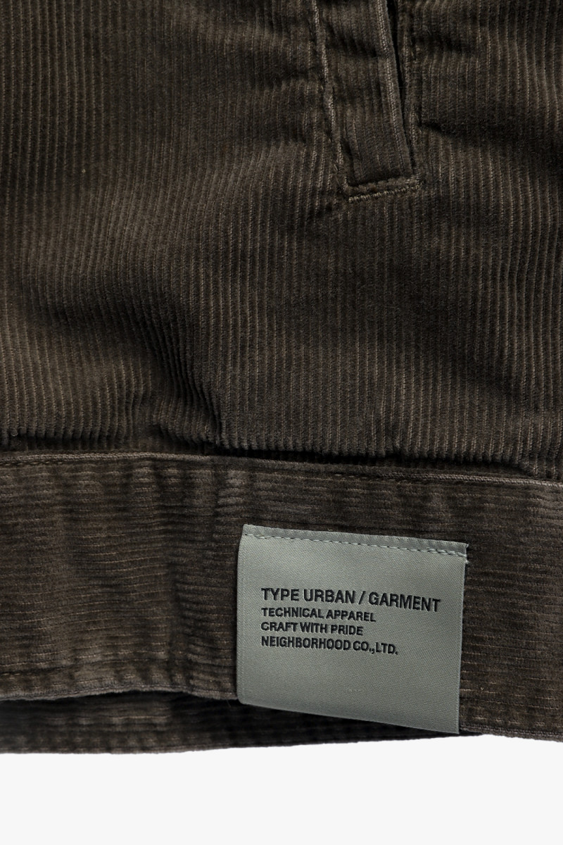 Washed cord work jacket Olive drab