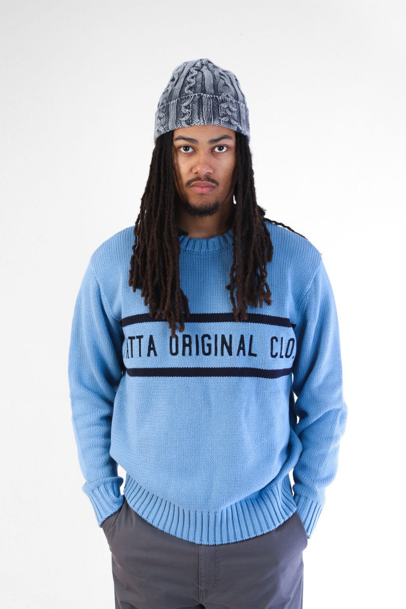 Patta og clothing knitted jump Dusty blue