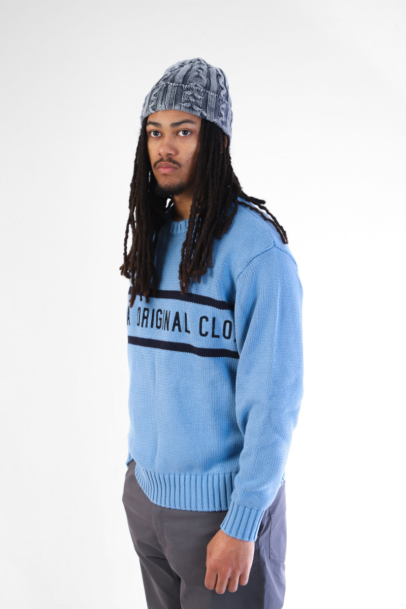 Patta og clothing knitted jump Dusty blue