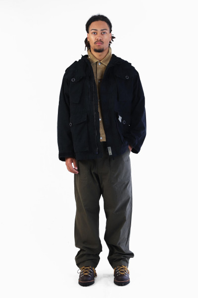 Ripstop smock jacket Black