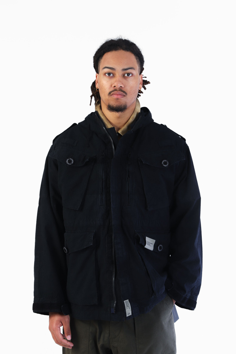 Ripstop smock jacket Black