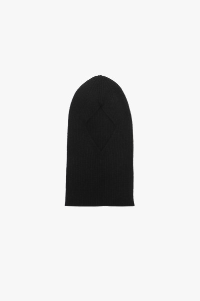 Balaclava lambswool Black