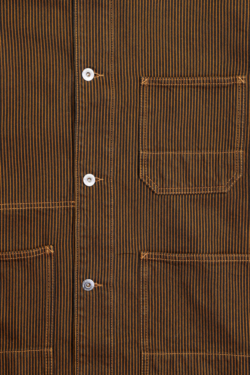 Zera jacket Hickory stripe rust