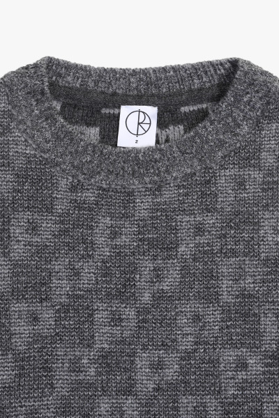 Polar skate co. Georges sweater Pattern grey - GRADUATE STORE