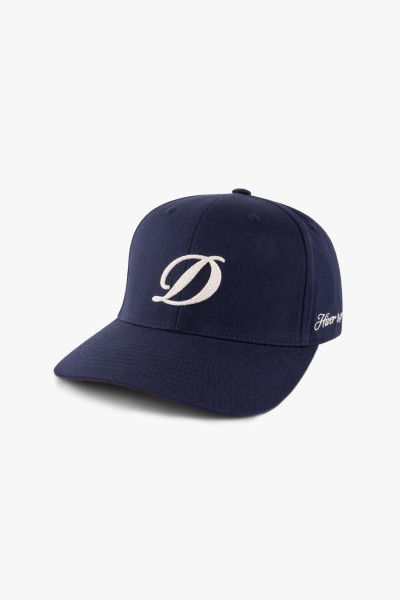 Cursive d full fit cap Navy