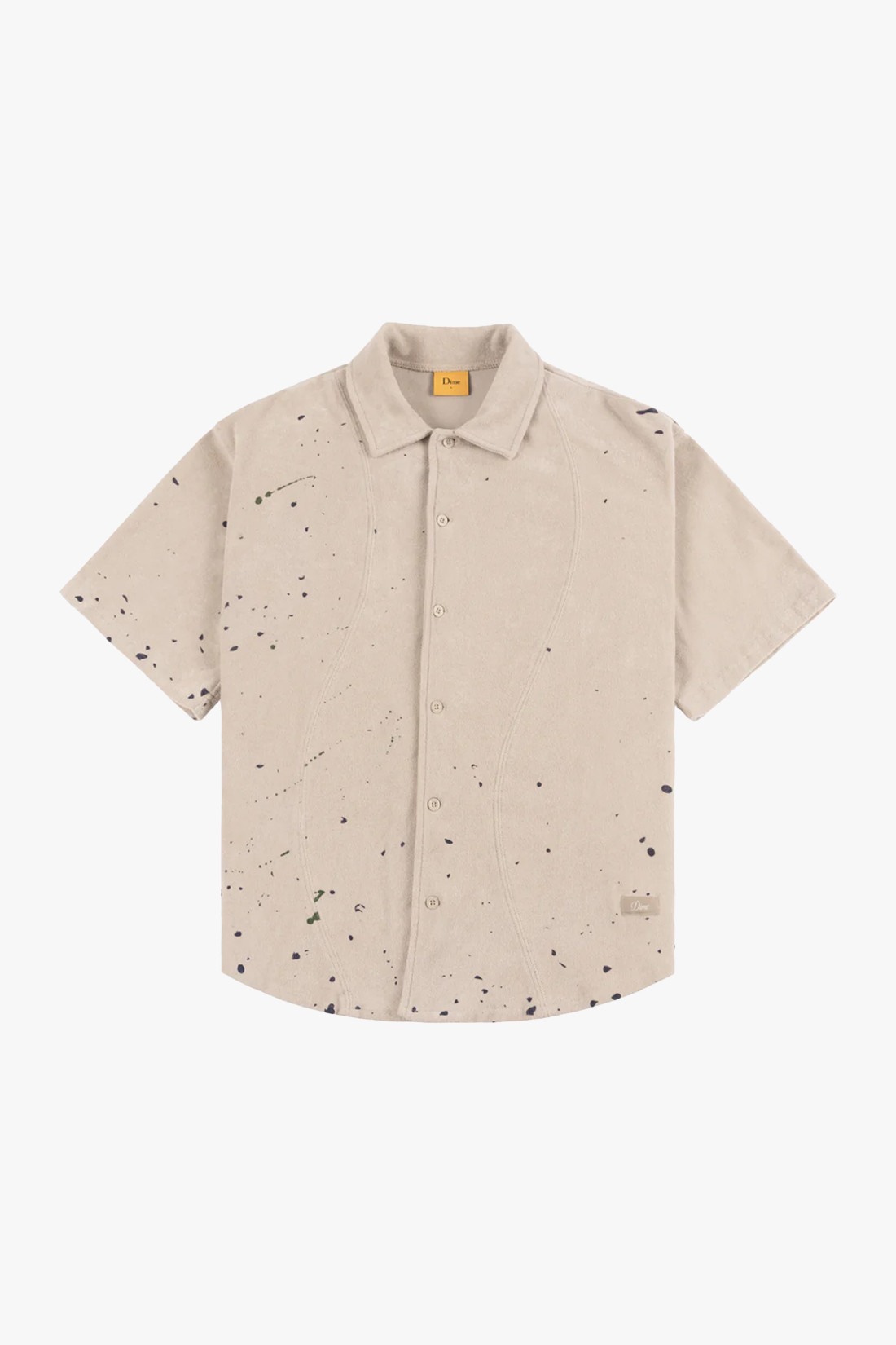 Terry cloth shirt Painted tan