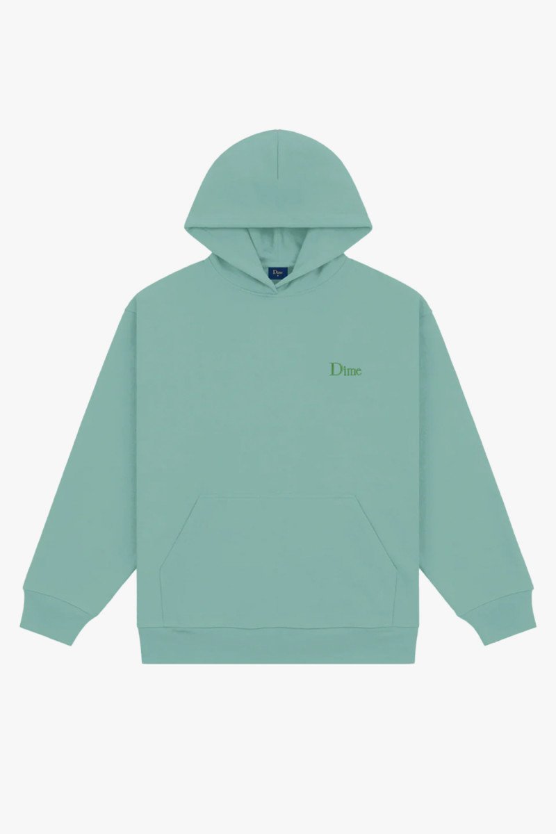 Classic small logo hoodie Seaweed