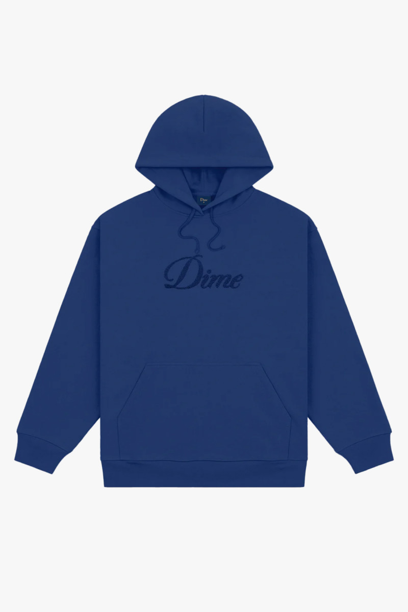 Cursive logo hoodie Midnight navy