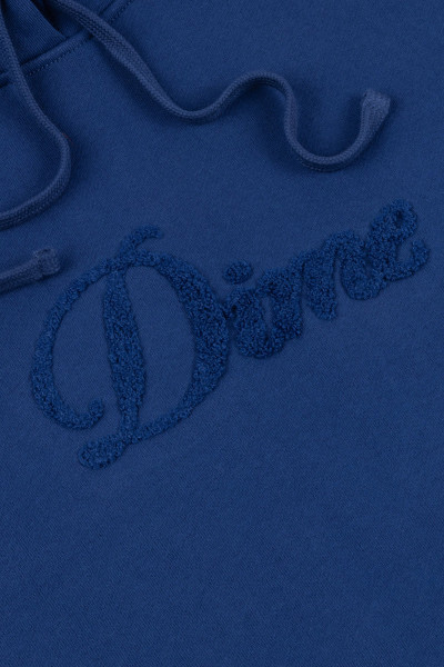 Dime Cursive logo hoodie Midnight navy - GRADUATE STORE