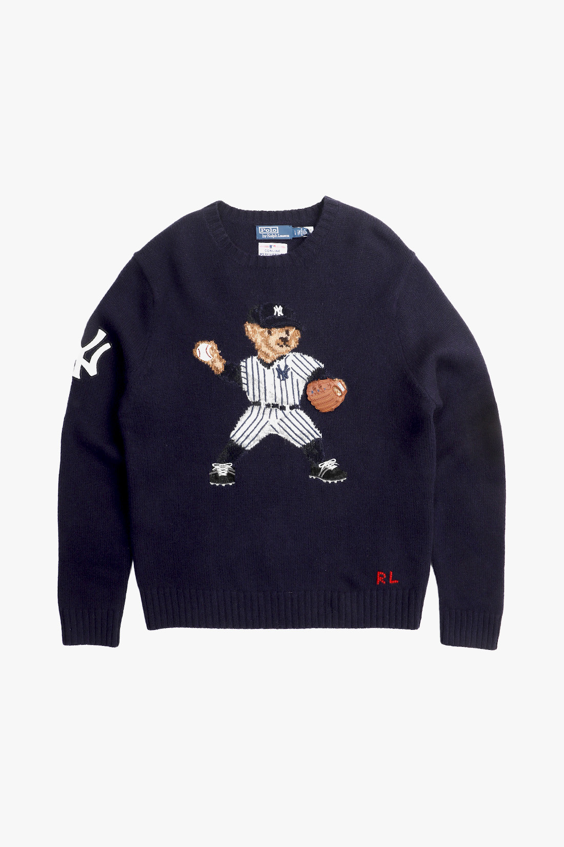 Polo bear yankees knit sweater Bear navy combo