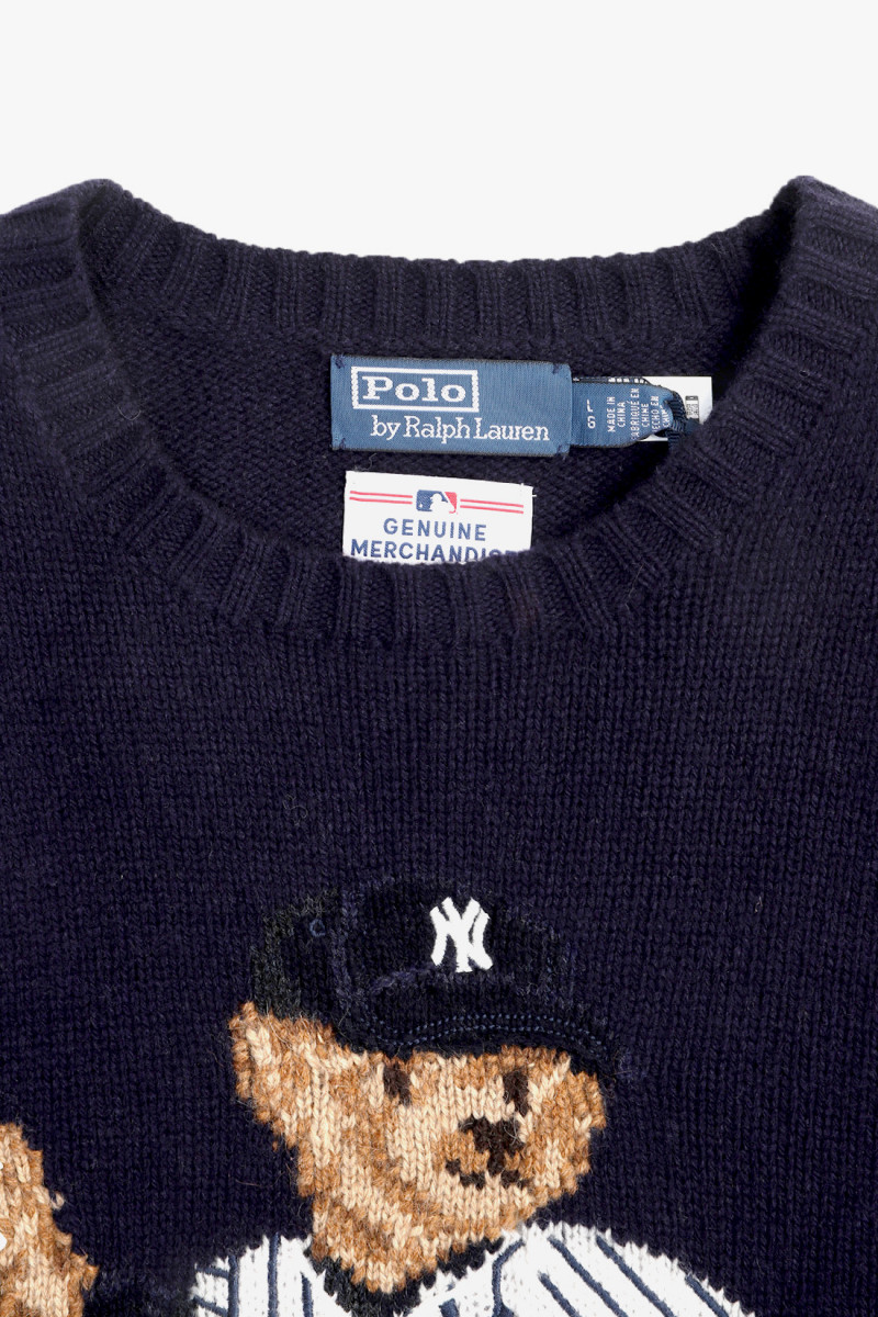 Polo bear yankees knit sweater Bear navy combo