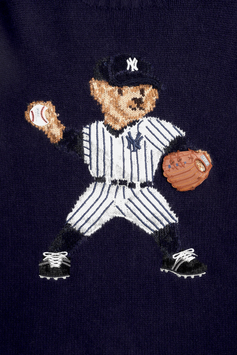 Polo bear yankees knit sweater Bear navy combo