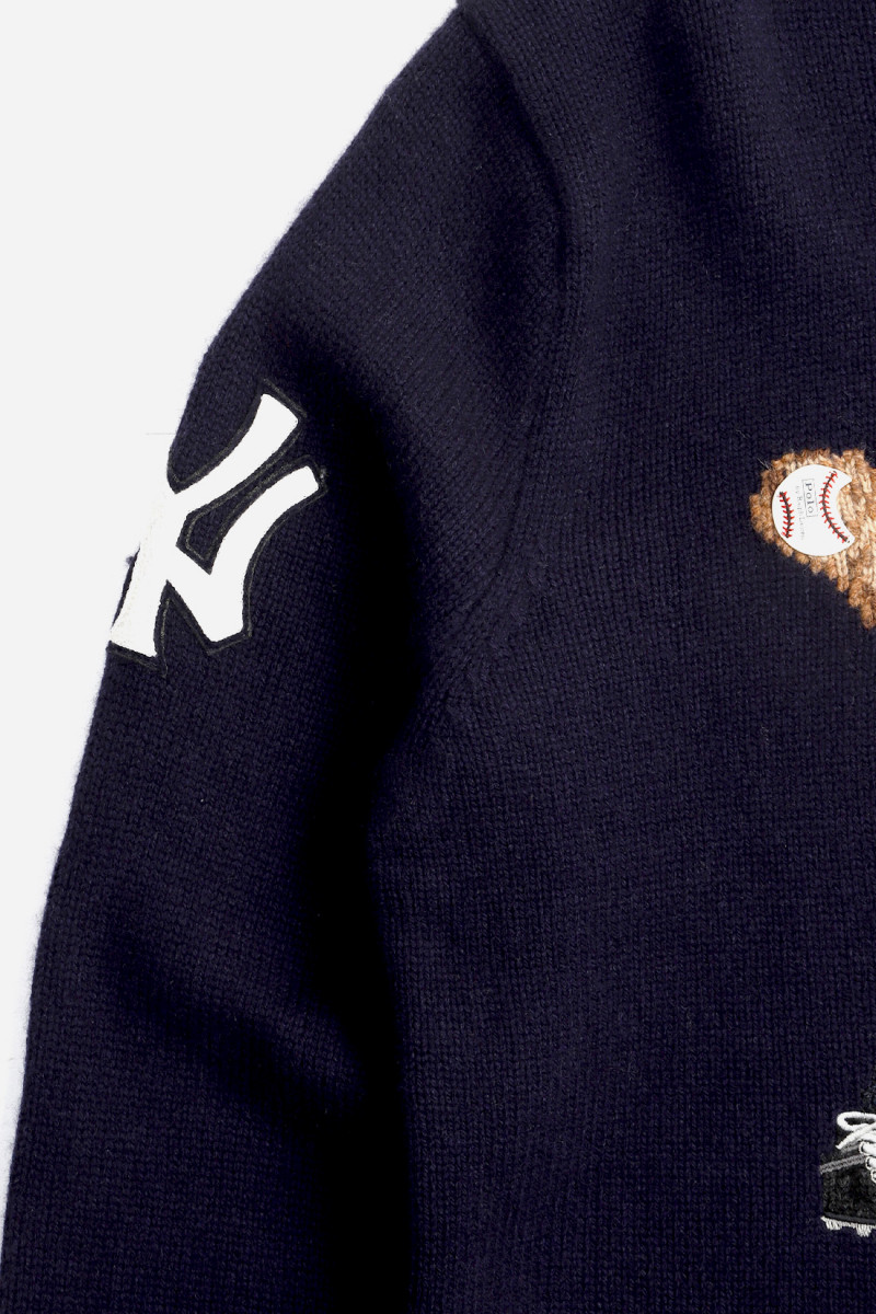 Polo bear yankees knit sweater Bear navy combo