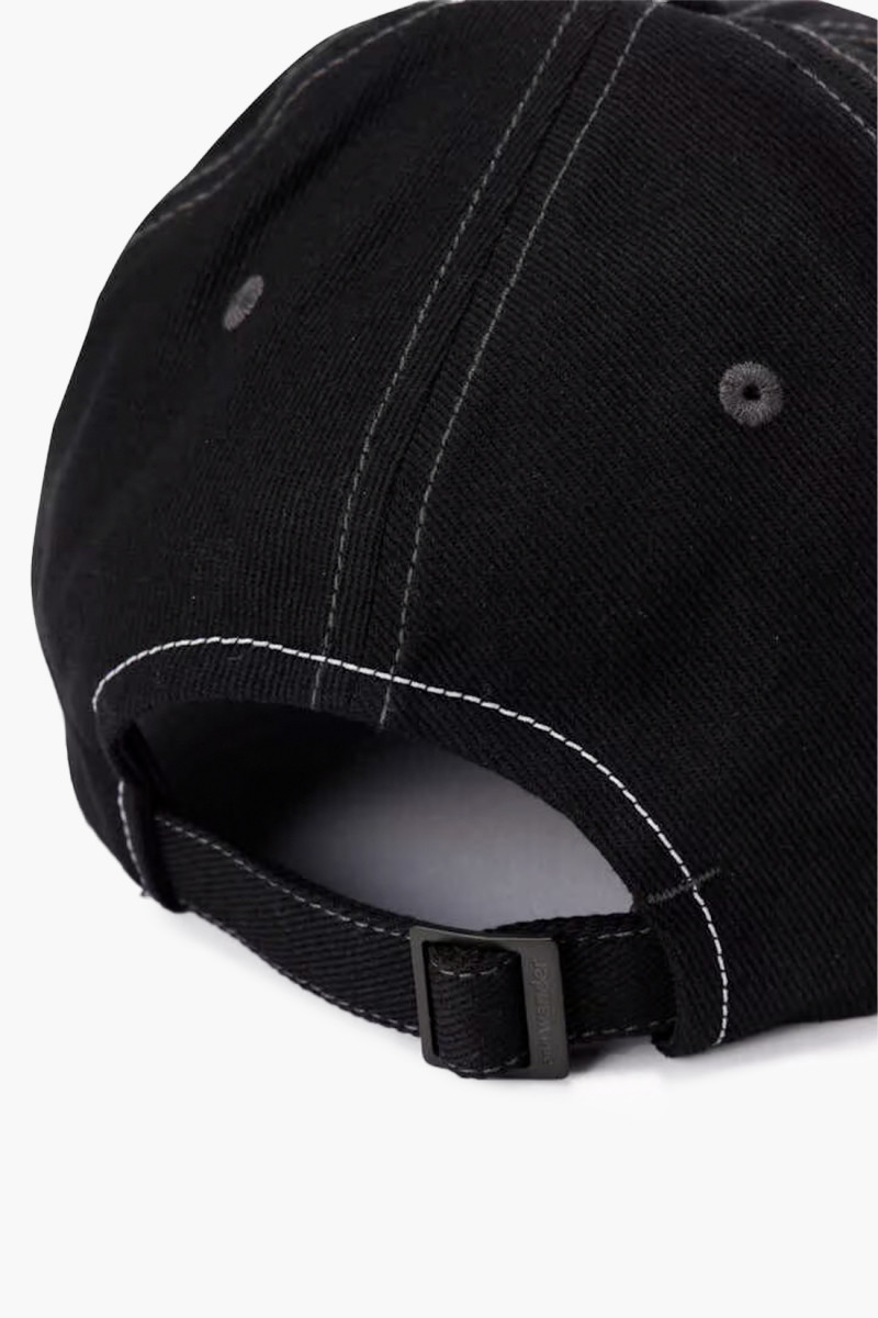 Cotton twill cap Black