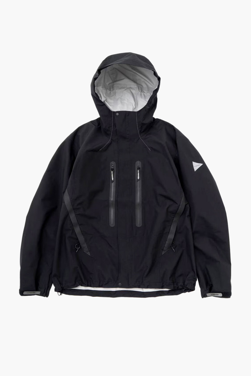 2.5l hiker rain jacket Black