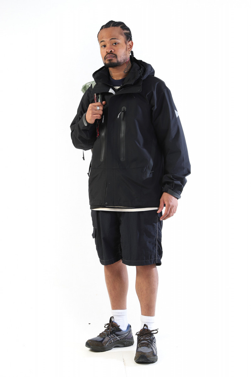 2.5l hiker rain jacket Black