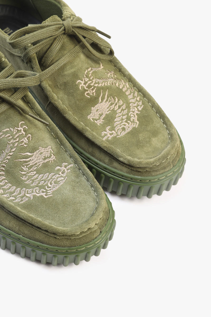 Torhill drgn low Olive suede