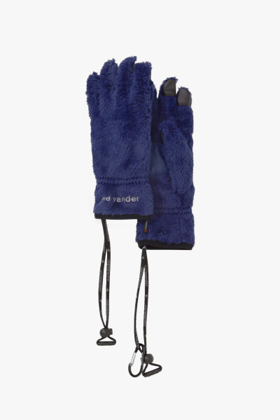 High loft fleece glove Blue