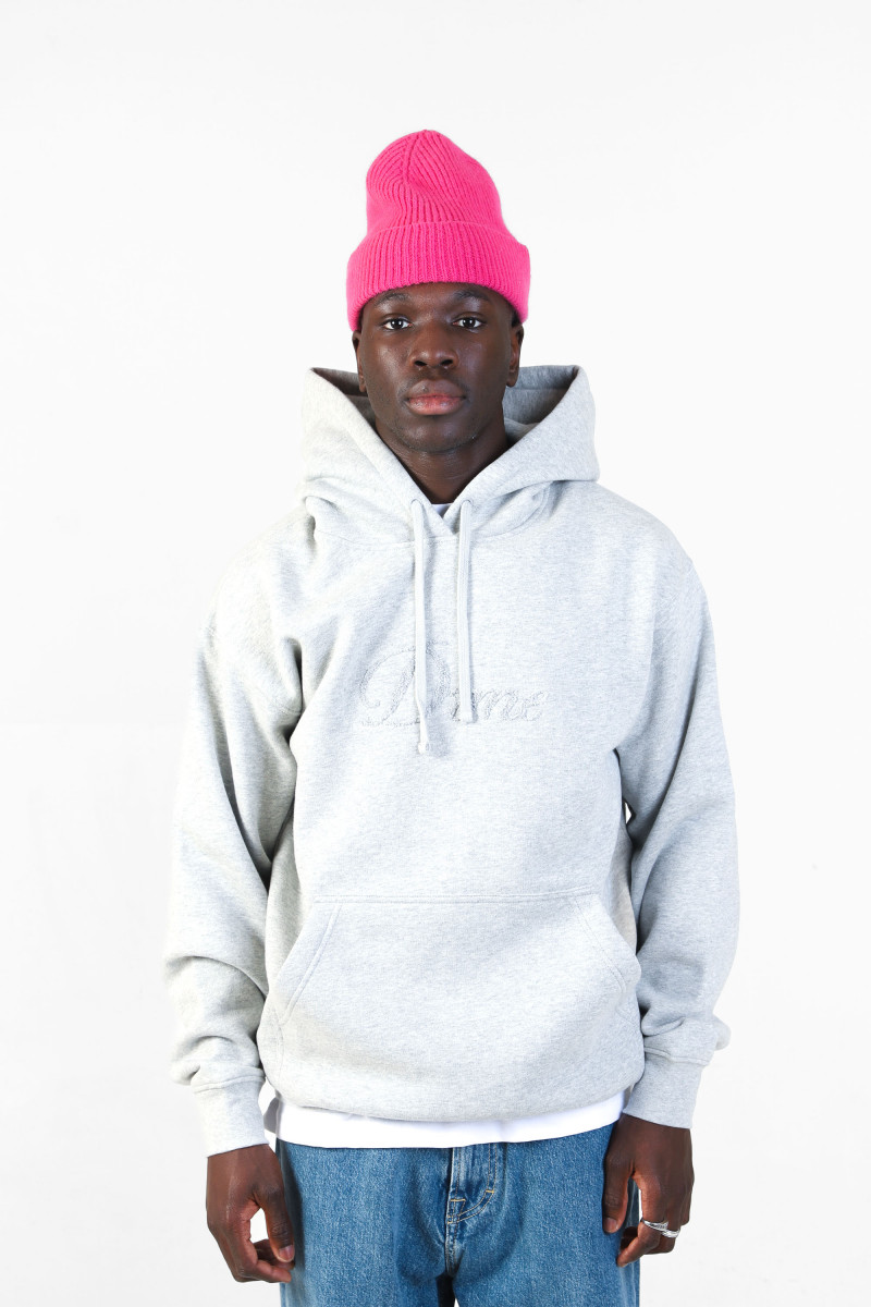 Cursive logo hoodie Heather gray